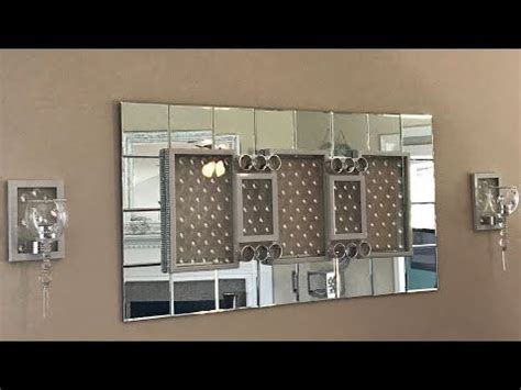 Its an easy, cheap, and cute diy room decor project for a hi everyone!!!! Dollar Tree Diy | Glam Wall Mirror and Sconces ...
