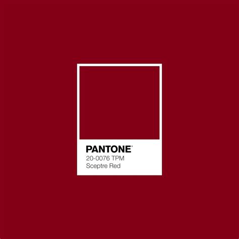 Pantone 20 0076 ТРМ Sceptre Red Color Swatch · Fhi Metallic Shimmers
