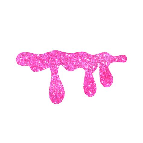 Hot Pink Glitter Dripping 13528657 Png