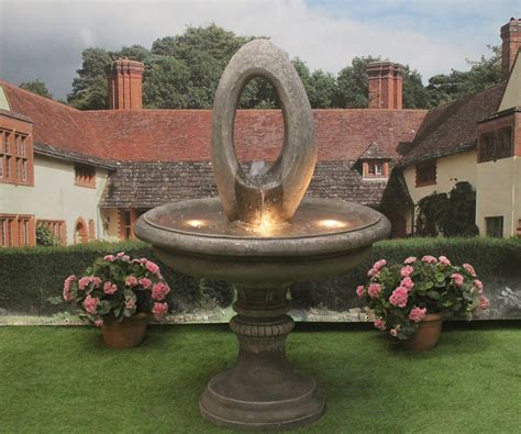Large Edwardian Fountain With Eye Sculpture - Stone Garden Ornaments & Garden Statues in UK