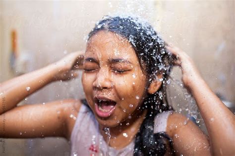 A Girl Enjoy Shower Bath In Summertimeindia By Partha Pal Dream Lover Pals Summertime