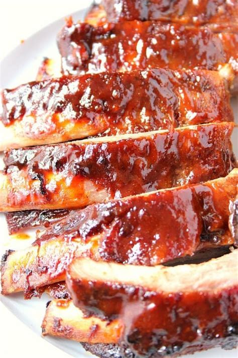 Slow Cooker Bbq Ribs Recipe Saucy And Fall Off The Bone Baby Back