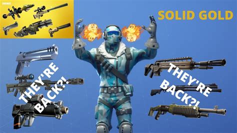 However, epic is still withholding proper patch notes. Fortnite Chapter 2 Season 3 - VAULTED GUNS ARE BACK ...