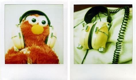 Elmo Headphones Music Polaroid Red Image 17159 On