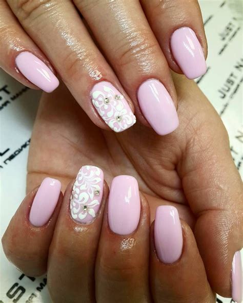 Soft Pink Nails Pale Pink Acrylic Nails Short Pink Nails Pink Gel