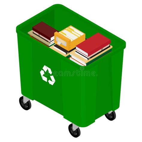 Garbage And Books Stock Illustration Illustration Of Awareness 155407853