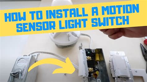 Motion Sensor Light Switch Installation Youtube