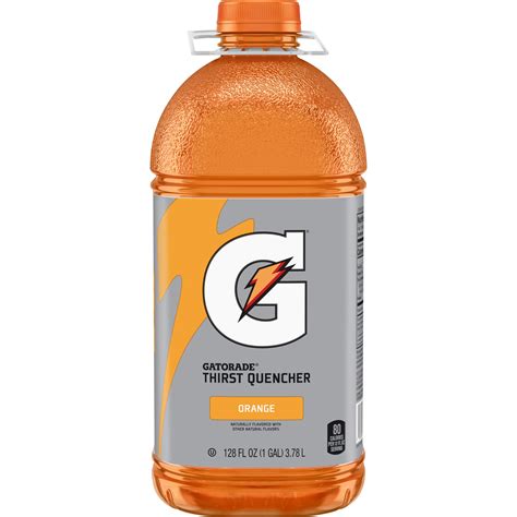 Gatorade Thirst Quencher Sports Drink Orange 128 Oz Bottle Walmart