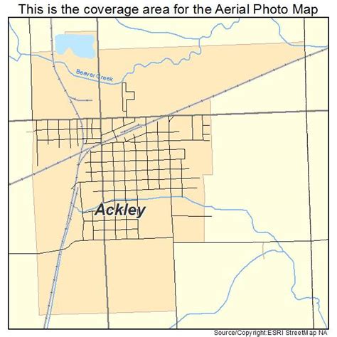 Aerial Photography Map Of Ackley Ia Iowa