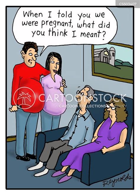 Pregnant Belly Cartoons And Comics Funny Pictures From Cartoonstock