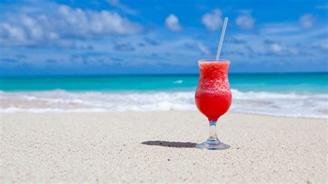 Free Download Exotic Cocktail On Caribbean Beach Wallpapers Hd