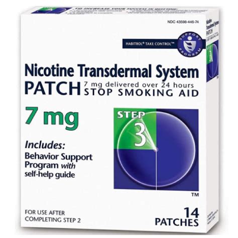 Habitrol Nicotine Transdermal Stop Smoking Aid Patch 14 Ct 4 Pack