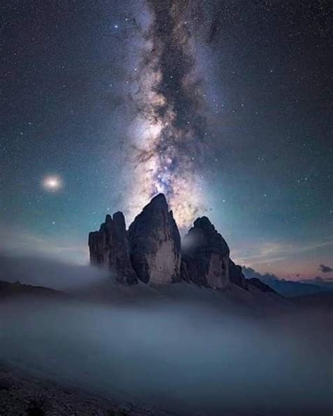🌌 Milky Way Dolomitas Alpes Italianos Milky Way Galaxy Milky Way