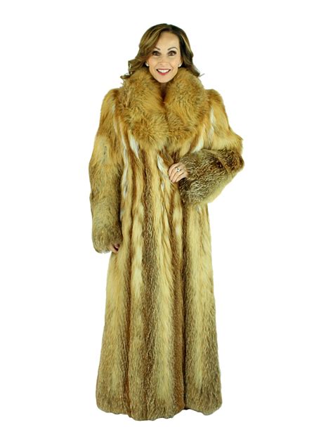 Red Fox Fur Coat Womens Fur Coat Small Estate Furs