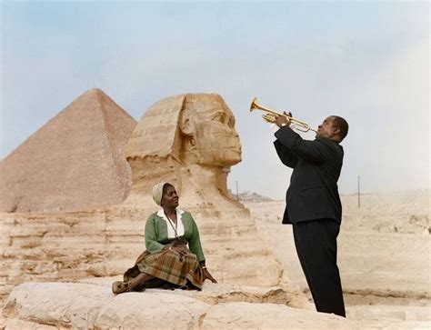 Louis Armstrong Plays To His Wife Lucille In Cairo Egypt 1961 Louis