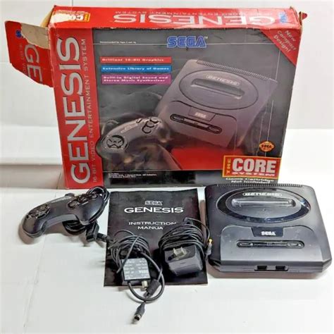 Tested Sega Genesis 2 Core System Console Retro Game Cib Working