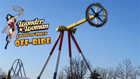 Wonder Woman Lasso Of Truth Off Ride Footage Six Flags Great Adventure