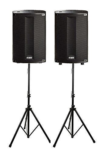 2x Fbt Promaxx 114a 14 900w Active Speakers Inc Tripod Speaker Stand
