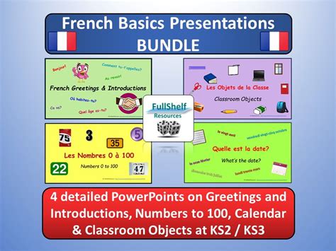 Primary French resources: describing your school