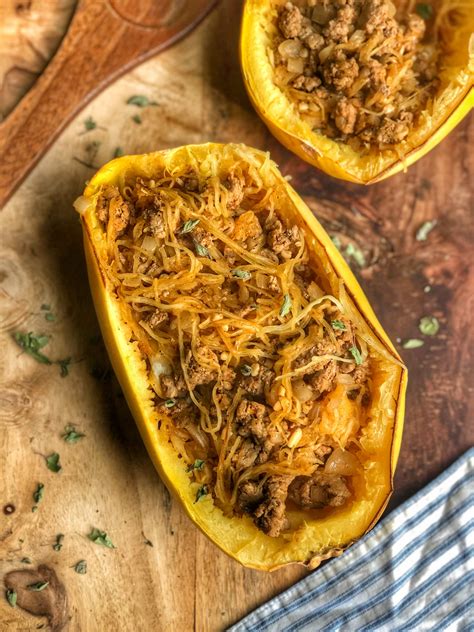 Spaghetti Squash Mexican Boats Jillians Healthful Eats