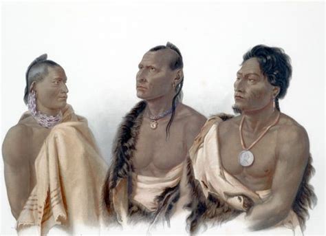 Otoe Native Americans 1700 Illustration Of Otoe Native Americans
