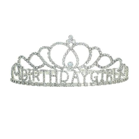 Birthday Girl Rhinestone Tiara Crown Rosemarie Collections