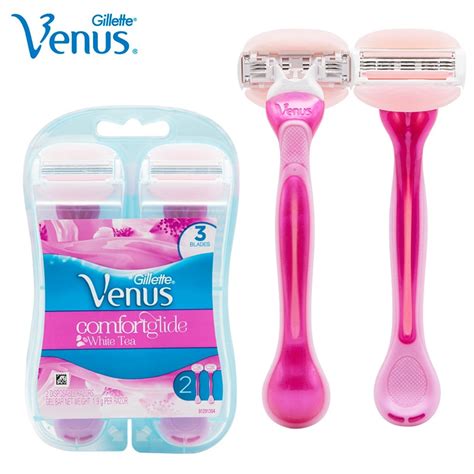 Gillette Venus Women Razor Comfortglide White Tea Pink Lady Leg Underarm Hair Shaver With