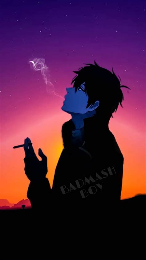 Smoking Anime Cool Wallpapers For Boys Anime Guy Smoking Wallpaper