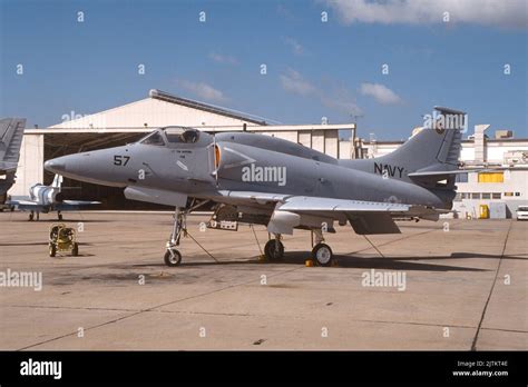 Douglas A 4 Skyhawk Aggressor Aircraft Used By Instructors At The Navy