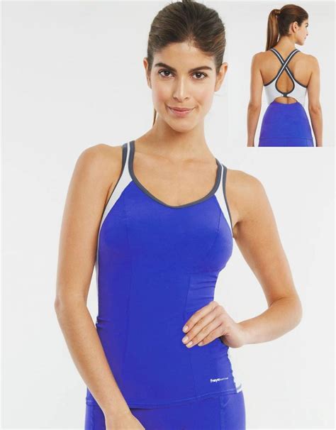 Freya Active Swim Swimming Tankini Non Padded Bikini Top Blue 3184 Rrp