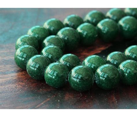 Dark Green Beads Golden Age Beads