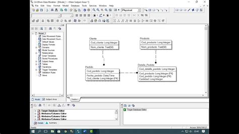 Dise O L Gico Y F Sico De Una Base De Datos En Erwin Access Youtube