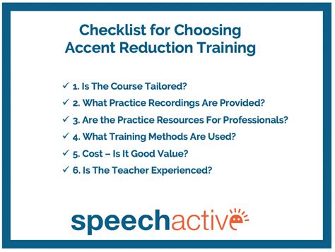 Checklist For Choosing Accent Reduction Training
