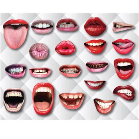1 Set 20pcs Funny Mouth Lips Photo Props Variety Mouth Shape Wedding Birthday Decoration Party