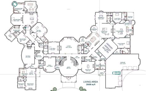Pin by Asbar on القصر | Mansion floor plan, Floor plans, Luxury house plans