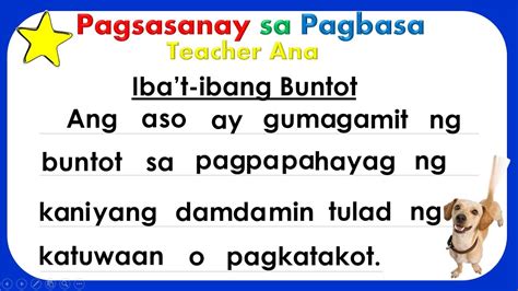 Pagsanay Sa Pagbasa Ll Pangungusap Part 9ll Teacher Ana Online Pagbasa