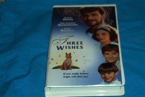Three Wishes Vhs 2000 Patrick Swayze Mary Elizabeh Mastrantonio 2