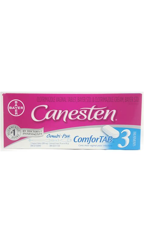Canesten 3 Day Combi Pak 3 Comfortabs And 10g External Cream Green