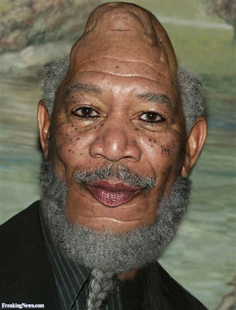 Morgan Freeman Chin Head Pictures Freaking News
