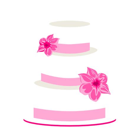 Pink Wedding Cake Clip Art At Vector Clip Art Online