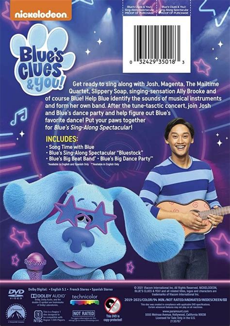 Blues Clues And You Blues Sing Along Spectacular Dvd 2020 Dvd Empire