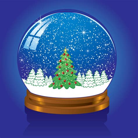 Christmas Snow Globe Stock Vector Illustration Of Globe 15016168