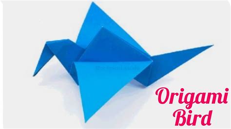 Paper Bird Origami Crane From Paper Easy Diy Origami Animals