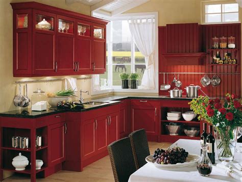 Red Country Kitchen – Best Design for Big Small Kitchen – HomesFeed