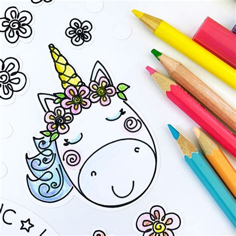 A pirate ship is composed of so many parts and crewmates need to work together to make the journey smooth sailing. Make Your own Unicorn Coloring Stickers with Cricut - 100 ...