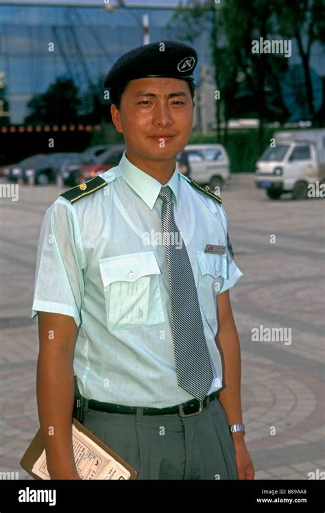 Chinese People Chinese Man Chinese Man Adult Man Security Guard