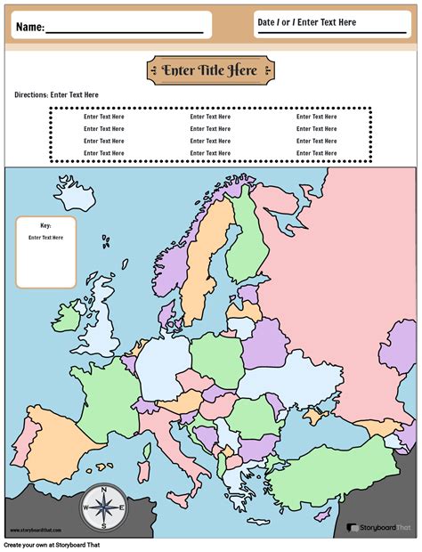Europa Karte Storyboard Von De Examples