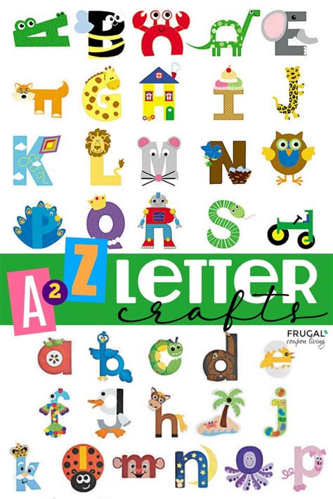 ABC HandsOn A to Z Letter Crafts for Preschoolers and Kindergarteners