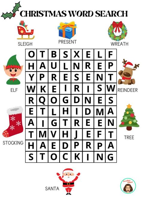 Christmas Word Search Interactive Worksheet Christmas Word Search