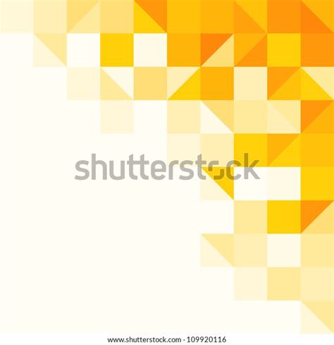 Yellow Abstract Pattern Triangle Square Pattern Stock Vector Royalty